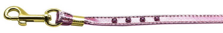 Metallic Leash Pink MTL 3/8 with Jewels